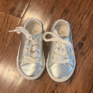 Janie and Jack Silver Sneakers